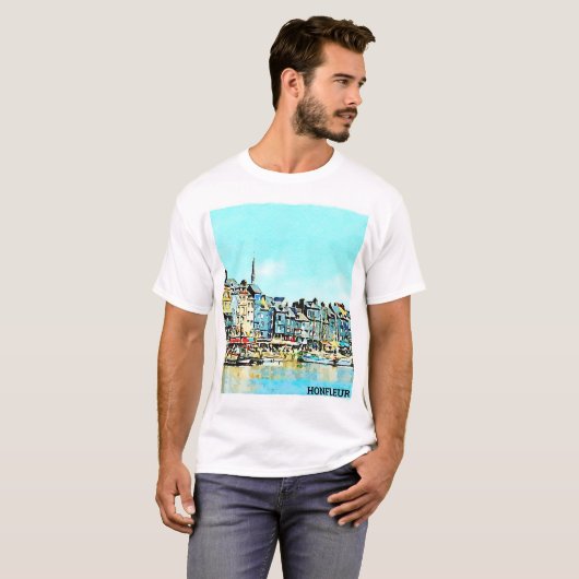 Aquarelle Honfleur Tシャツ (正面フル)