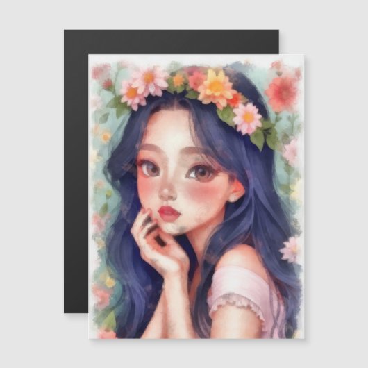 Aquarelle, jeune fille (正面/裏面)