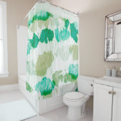 Aquarelle Texture. Splash. Abstract Splash. Tie Dy シャワーカーテン (インサイチュ)