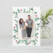 Aquarellmalerei | Frohe Weihnachten シーズンカード (スタンド正面)