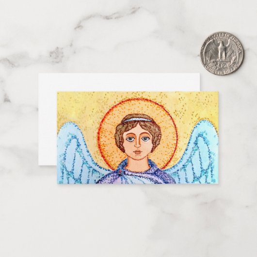 Aquarellzeichnung eines Engels. ノートカード (正面/裏面インサイチュ)