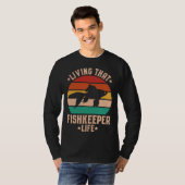 Aquaristics Living That Fishkeeper Life Aquarium A Tシャツ (正面フル)
