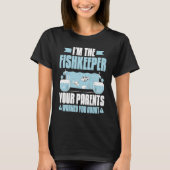 Aquaristics Warned Fishkeeper Aquarium Aquarist Tシャツ (正面)