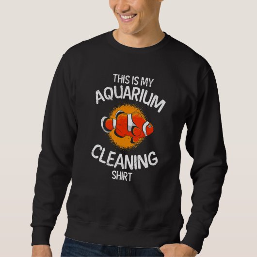 Aquarium Cleaning Aquarist スウェットシャツ (正面)