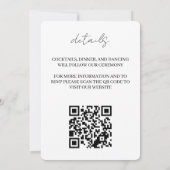 Aquarium Wedding with QR Code 招待状 (裏面)