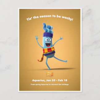Aquariusのクリスマスポストカード ポストカード