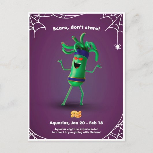 Aquariusのハロウィンポストカード ポストカード (正面)