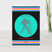 Aquariusグリーティングカード カード (裏面)