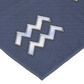 Aquariusサインオンブルーカーボンファイバースタイル テーブルクロス (アングル)