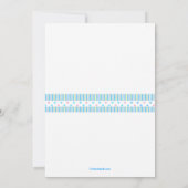 Aquariusフォト誕生日パーティーの招待 招待状 (裏面)