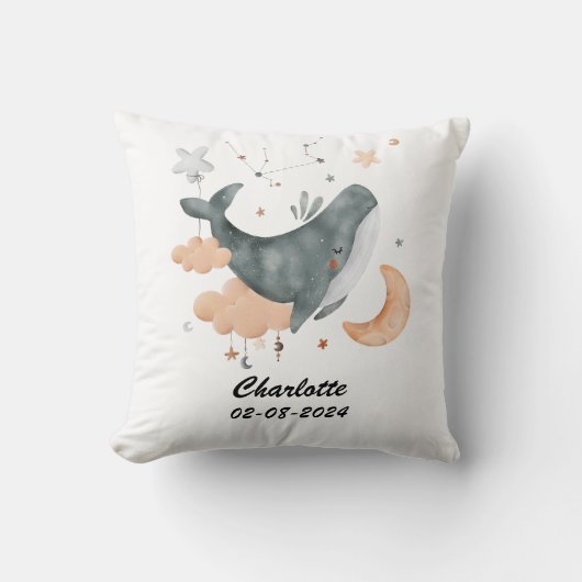 Aquariusベビーカスタマイズ可能〔占星術の〕十二宮図子供部屋 クッション (正面)