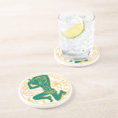 Aquarius上の〔占星術の〕十二宮図の標識 コースター (側面)