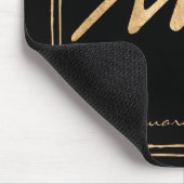 Aquarius打撃金ゴールド様式星占いシンボル マウスパッド (コーナー)