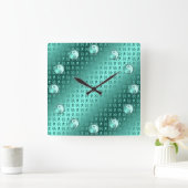 Aquarius スクエア壁時計 (ホーム)