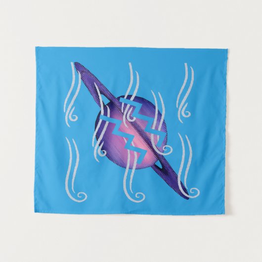 Aquarius タペストリー (正面(横))