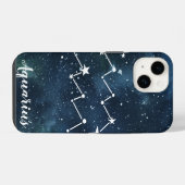 Aquarius | 占星術の星座 iPhoneケース (裏面横)