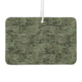 Aquarius〔占星術の〕十二宮図シンボルGreen Digital Camouflage カーエアーフレッシュナー (裏面)