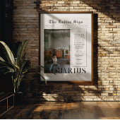 Aquarius | 星座占星術フォト新聞 ポスター
