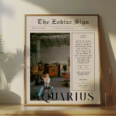 Aquarius | 星座占星術フォト新聞 ポスター
