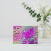 AQUARIUS，紫色の金ゴールド黄色 名刺 (スタンド正面)