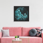 Aquarius - 1月20日～2月18日キャンバスプリント キャンバスプリント (インサイチュ (リビング))