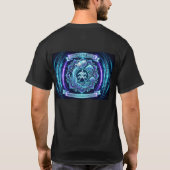 Aquarius 2026 Zodiac Electric Mandala – Innovation Tシャツ (裏面)