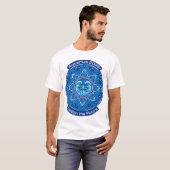 Aquarius 2026 Zodiac Mandala | Futuristic Astrolog Tシャツ (正面フル)