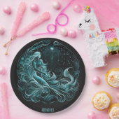 Aquarius Astrology Star Designed ペーパープレート (パーティー)