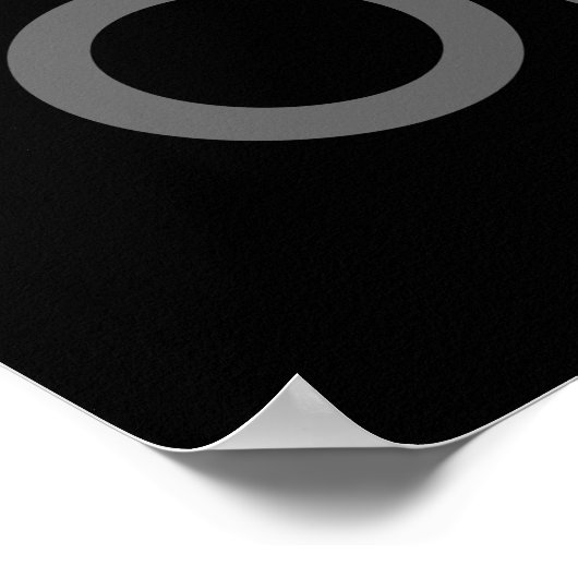 Aquarius Astrology Word Collage Print ポスター (角)