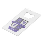 Aquarius Birthday Crest™ for February 1-18 Jewelry クレジットカード栓抜き (正面アングル)