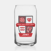 Aquarius Birthday Crest™ for January 20-31 ガラス缶 (裏面)