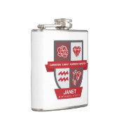 Aquarius Birthday Crest™ for January 20-31 フラスク (右)