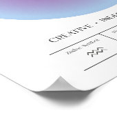 Aquarius Blue Aura Poster ポスター (角)