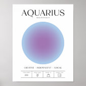 Aquarius Blue Aura Poster ポスター (正面)