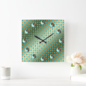 Aquarius & Earth Rat スクエア壁時計 (ホーム)