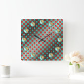 Aquarius & Fire Tiger スクエア壁時計 (ホーム)