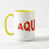 Aquarius - Firey Orange Yellow Blue マグカップ (左)