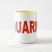 Aquarius - Firey Orange Yellow Blue マグカップ (中央)