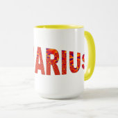 Aquarius - Firey Orange Yellow Blue マグカップ (正面右)