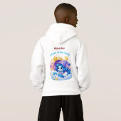 Aquarius Galaxy Citizen Zodiac Kids Hoodie Pullove (裏面フル)