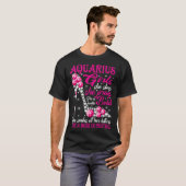 Aquarius Girl Like a Boss in Control diamond shoes Tシャツ (正面フル)