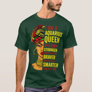 Aquarius IはAquarius Zodiaの強い誕生日 Tシャツ