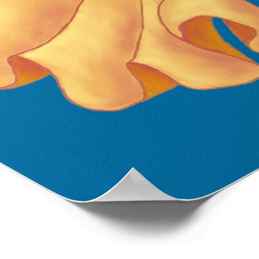 Aquarius Mermaidのケルト語「A」 ポスター (角)