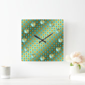 Aquarius & Metal Dragon スクエア壁時計 (ホーム)