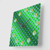 Aquarius & Metal Goat スクエア壁時計 (傾斜)