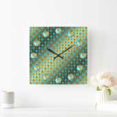 Aquarius & Metal Horse スクエア壁時計 (ホーム)