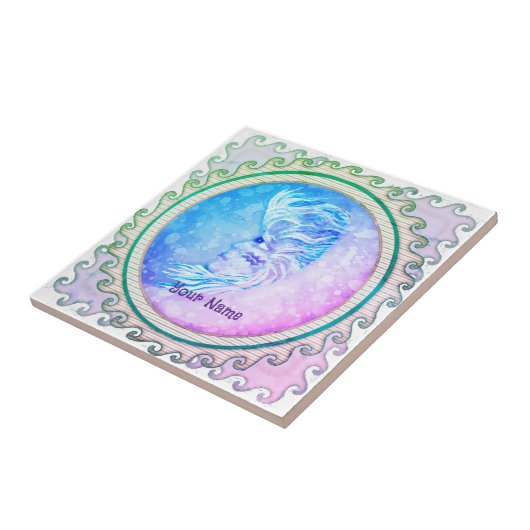 Aquarius Moon Woman  タイル (側面)