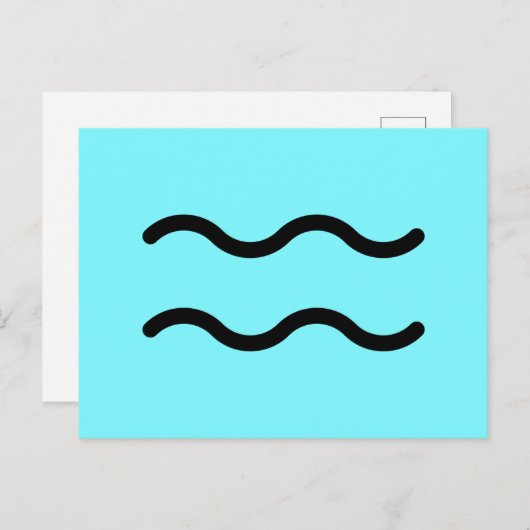 Aquarius Postcard ポストカード (正面/裏面)