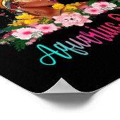 Aquarius Queen Black Women Persistent Beautiful ポスター (角)