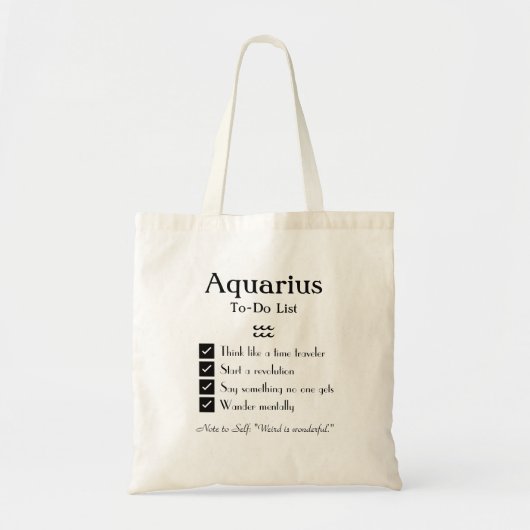 Aquarius - To-Doリスト トートバッグ (正面)